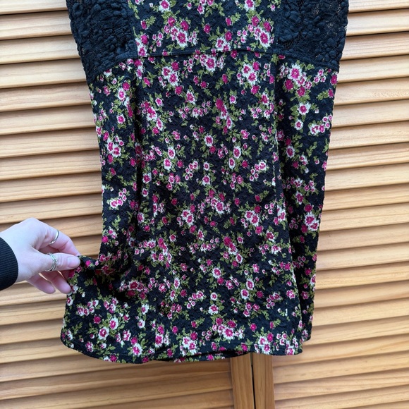 Free People Floral Lace Slip Dress size small - Picture 4 of 6
